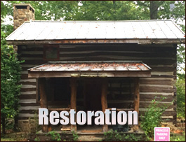 Historic Log Cabin Restoration  Alleghany County, North Carolina